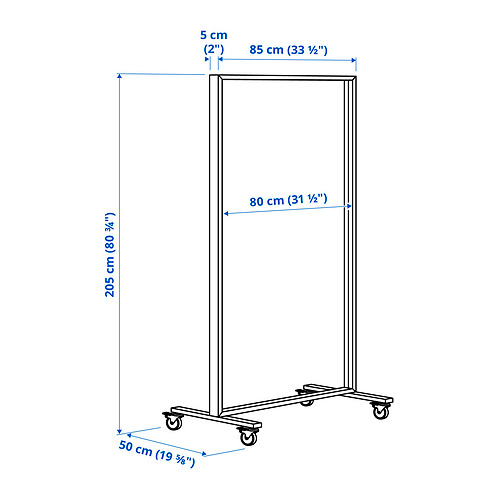 MITTZON frame with castors