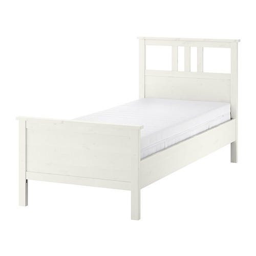 HEMNES, bed frame with mattress