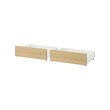 White stained oak veneer