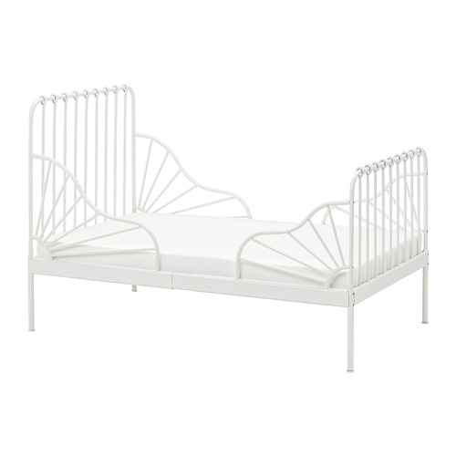 MINNEN, ext bed frame with slatted bed base