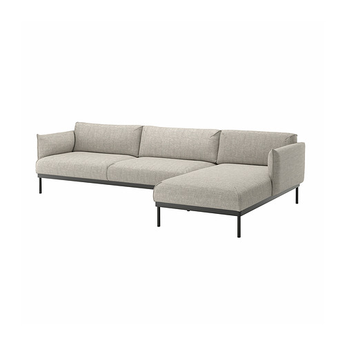 ÄPPLARYD, 4-seat sofa with chaise longue