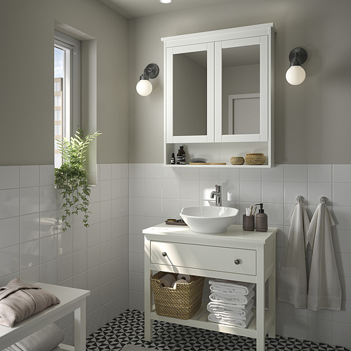 HEMNES/VÄSTERSJÖN, vaskastandur með skú/handl/bltk