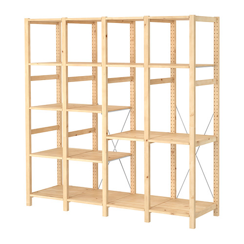 IVAR, 4 sections/shelves