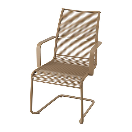 VÄSMAN, chair with armrests, outdoor