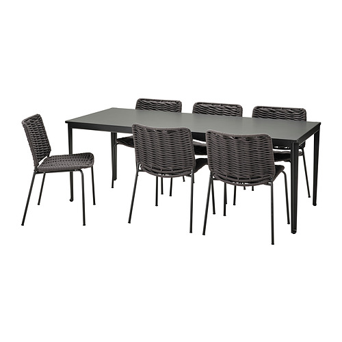 TEGELÖN/TEGELÖN, table+6 chairs, outdoor