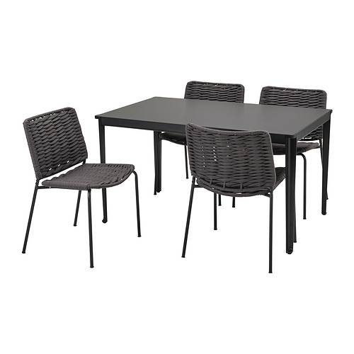 TEGELÖN/TEGELÖN, table+4 chairs, outdoor