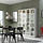 BILLY/OXBERG, bookcase combination w glass doors