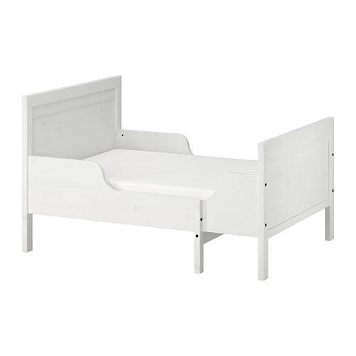 SUNDVIK, ext bed frame with slatted bed base