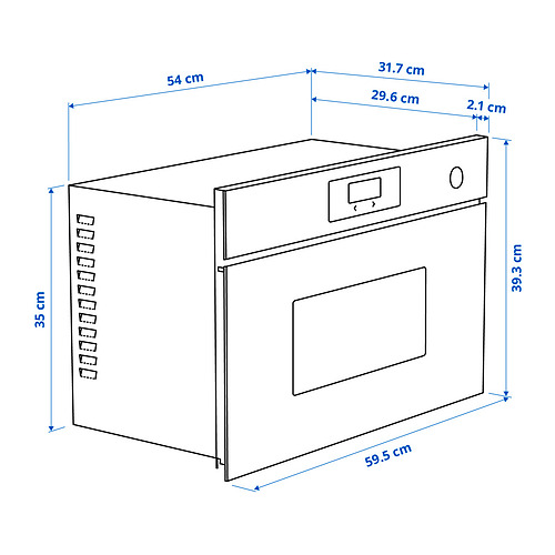 FRILLESBO built-in microwave