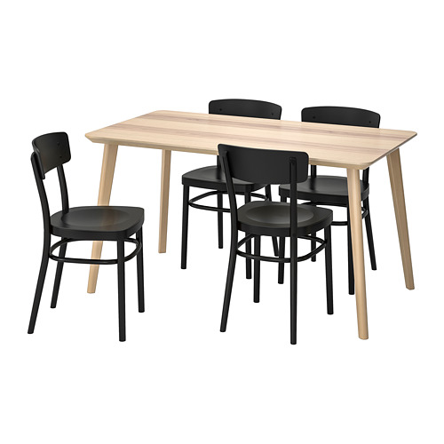 LISABO/IDOLF, table and 4 chairs