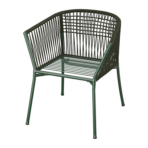 SEGERÖN, chair with armrests, outdoor