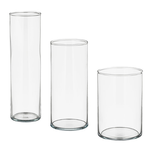 CYLINDER, vase, set of 3