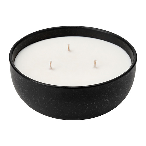 VINTERFINT, scented candle/ceramic jar, 3 wicks