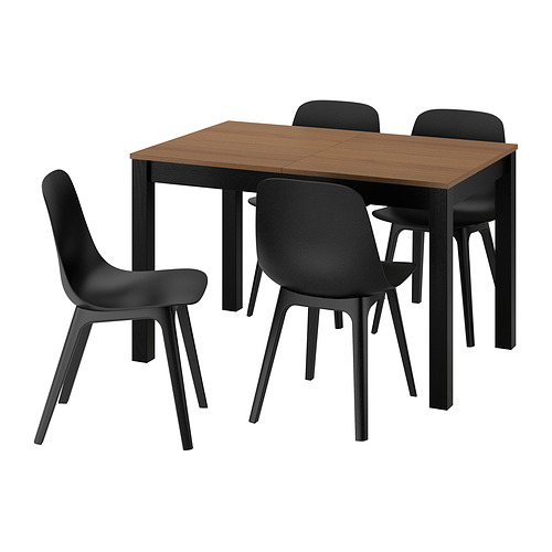 ÅLHULT/ODGER, borð og fjórir stólar