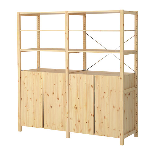 IVAR, 2 sections/shelves/cabinet