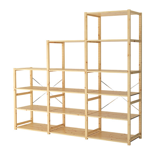 IVAR, 3 sections/shelves