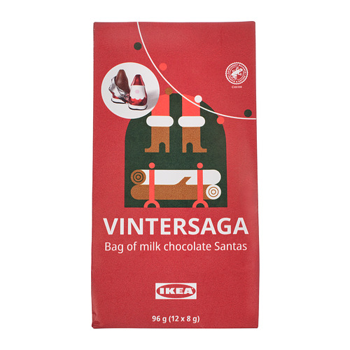 VINTERSAGA, bag of Chocolate Santas