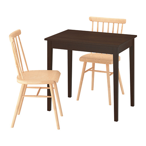 NÄSINGE/HÖGVED, borð og tveir stólar