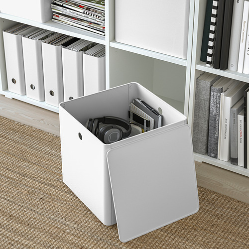 KUGGIS, storage box with lid