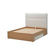 HEMFJÄLLET frame set for divan bed w storage