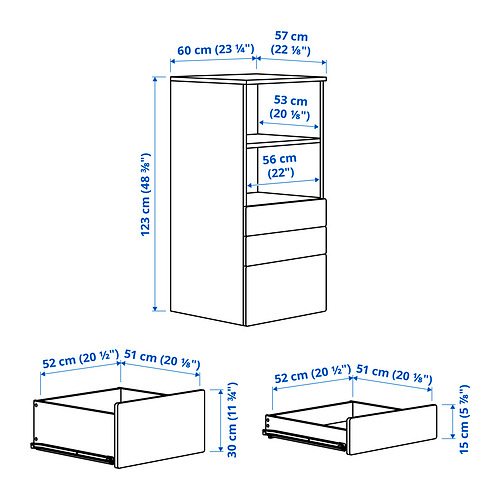 SMÅSTAD/PLATSA bookcase