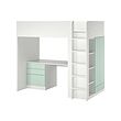 White light green/with desk with 4 drawers