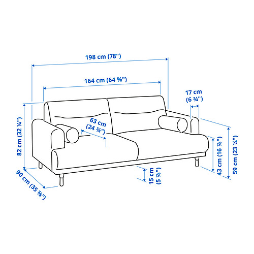 LÅNGARYD 2-seat sofa