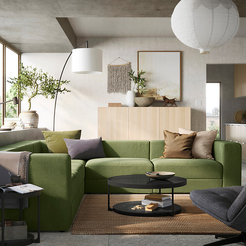 JÄTTEBO, modular corner sofa, 6 seat