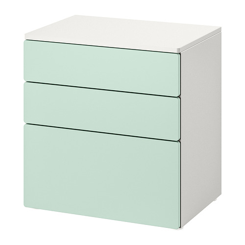 SMÅSTAD/PLATSA, chest of 3 drawers