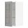 METOD, veggskápur með hillum/glerhurð