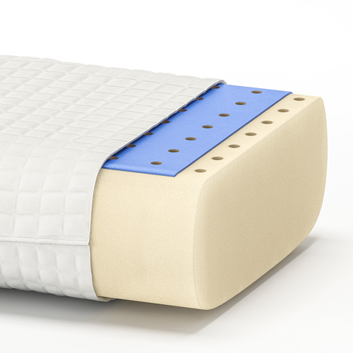 KLUBBSPORRE, ergonomic pillow, side/back sleeper