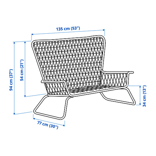 HÖGSTEN 2-seat sofa, outdoor