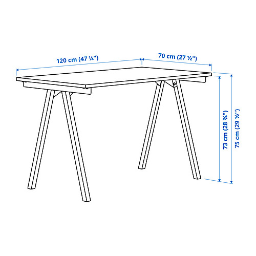 TROTTEN/FLINTAN desk and storage combination