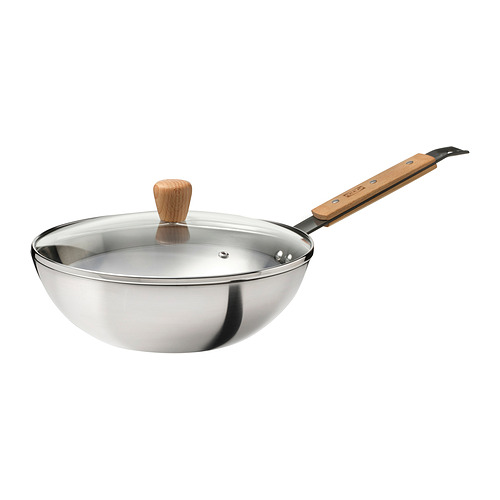 VARDAGEN, wok-panna með loki