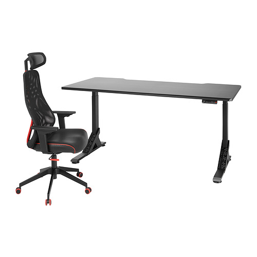 UPPSPEL/MATCHSPEL, gaming desk and chair