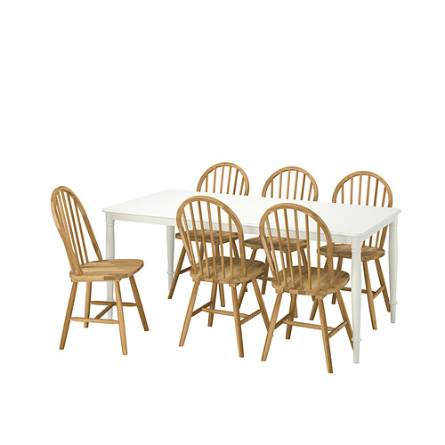 DANDERYD/SKOGSTA, table and 6 chairs