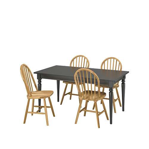 INGATORP/SKOGSTA, table and 4 chairs