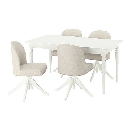 ROSENTORP/ROSENTORP, borð og fjórir stólar