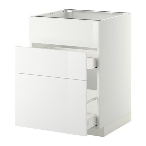 METOD/MAXIMERA base cab f sink+3 fronts/2 drawers