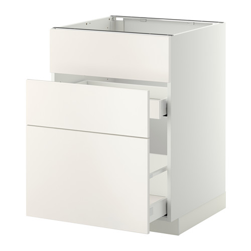 METOD/MAXIMERA base cab f sink+3 fronts/2 drawers