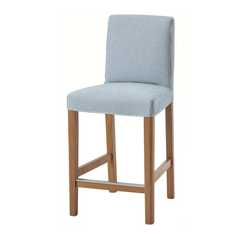 BERGMUND, bar stool with backrest