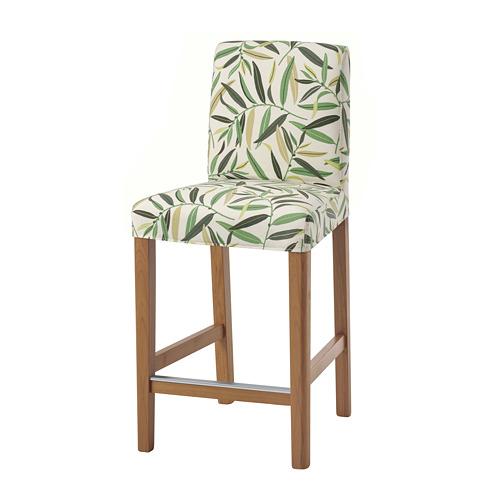 BERGMUND, bar stool with backrest