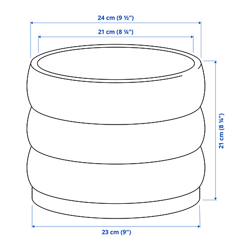 HASSELBUKETT plant pot