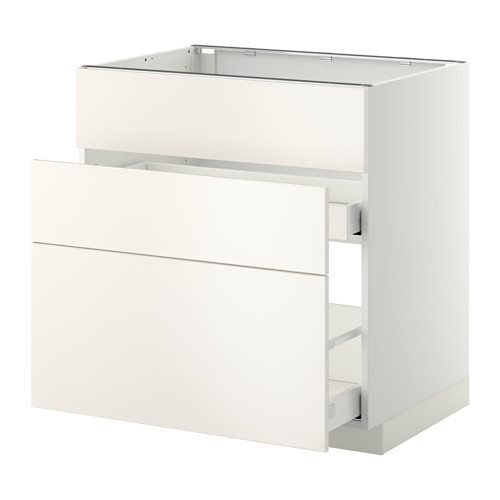 METOD/MAXIMERA base cab f sink+3 fronts/2 drawers
