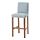 BERGMUND, bar stool with backrest