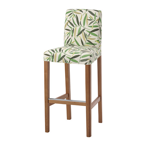 BERGMUND, bar stool with backrest