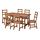 NORDVIKEN/NORDVIKEN, table and 6 chairs