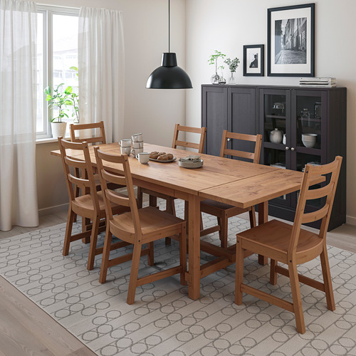 NORDVIKEN/NORDVIKEN, table and 6 chairs