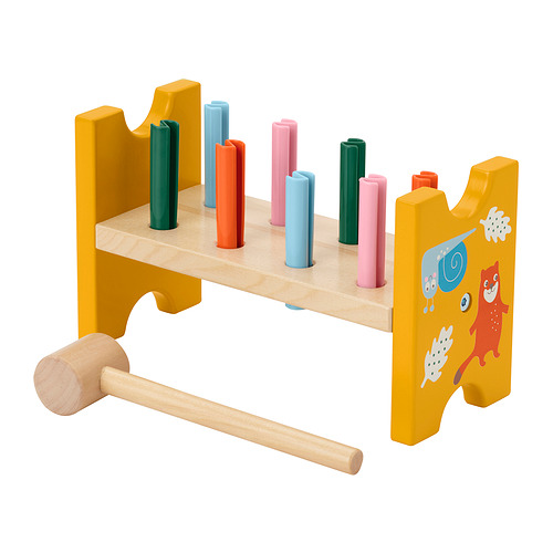 UPPSTÅ, toy hammering block