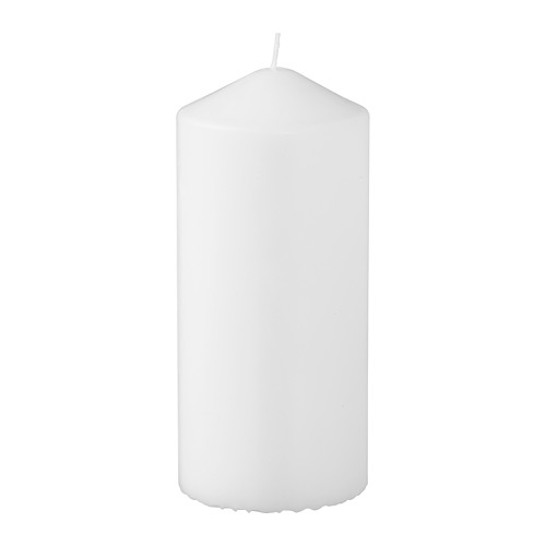 FENOMEN, unscented pillar candle